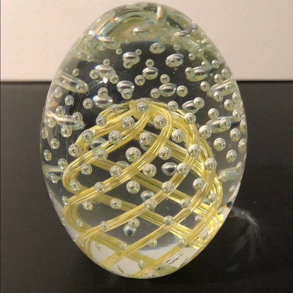 Murano Other - VINTAGE MURANO BULLICANTE EGG SHAPED PAPERWEIGHT